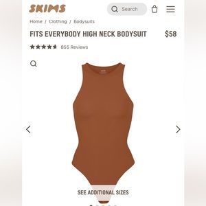 SKIMS fits everybody high neck bodysuit